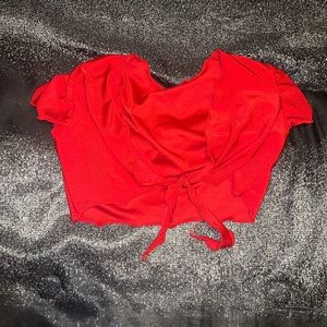 Red school girl top/Exoticwear